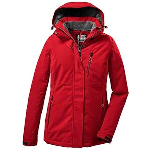 Killtec Kow 140 Wmn Jckt Giacca funzionale con cappuccio staccabile con zip Donna, Colore: rosso, 50 Killtec Kow 140 Wmn Jckt Giacca funzionale con cappuccio staccabile con zip Donna, Colore: rosso, 50