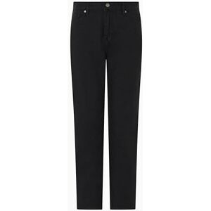 Armani Seven Magic Mountain, Cropped Fit, Logo Patch Jeans, Denim Nero, 34 Armani Seven Magic Mountain, Cropped Fit, Logo Patch Jeans, Denim Nero, 34