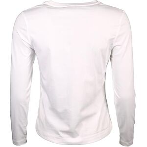 Gant Maglietta Reg Shield LS T-Shirt, Bianco, S Donna Gant Maglietta Reg Shield LS T-Shirt, Bianco, S Donna