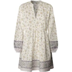 Pepe Jeans Lia Dress Vestito, Bianco (Mousse Bianco), L Donna Pepe Jeans Lia Dress Vestito, Bianco (Mousse Bianco), L Donna