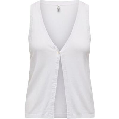 Only Onlantonia SL Gilet da Donna Knt, Bianco, S Only Onlantonia SL Gilet da Donna Knt, Bianco, S