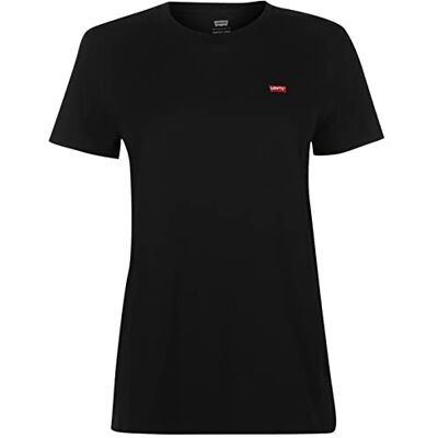 Levis The Perfect Tee, T-Shirt Donna, Mineral Black 01, XS Levis The Perfect Tee, T-Shirt Donna, Mineral Black 01, XS