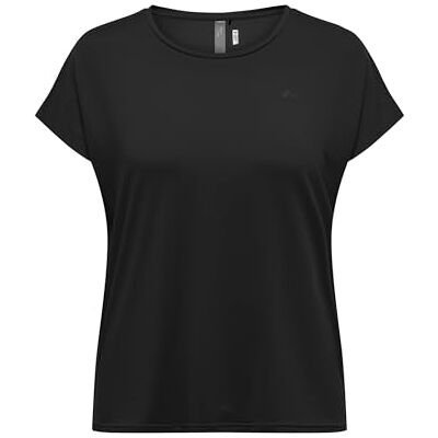 Only Onpaubree SS Loose TR Tee Curvy-Opus, Camicia Sportiva Donna, Nero (Black Black), 52-54 Only Onpaubree SS Loose TR Tee Curvy-Opus, Camicia Sportiva Donna, Nero (Black Black), 52-54