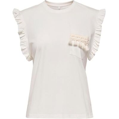 Only Onlfilippa Life S/S Dettagli Pocket Topjrs, Ballerino di Nuvola, S Only Onlfilippa Life S/S Dettagli Pocket Topjrs, Ballerino di Nuvola, S