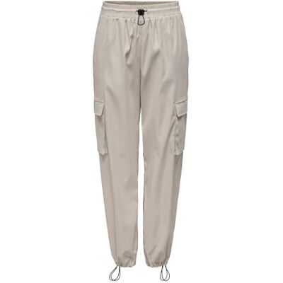 Only Pantaloni Cargo da Donna ONLCASHI a Vita Alta, Taglio Normale, Pantaloni Cargo, Chateau Gray., (S) W x 32L Only Pantaloni Cargo da Donna ONLCASHI a Vita Alta, Taglio Normale, Pantaloni Cargo, Chateau Gray., (S) W x 32L