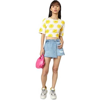 Only ONLTEXAS Reg DNM Skort BJ Noos, Hosenrock Donna, Blau, Only ONLTEXAS Reg DNM Skort BJ Noos, Hosenrock Donna, Blau,