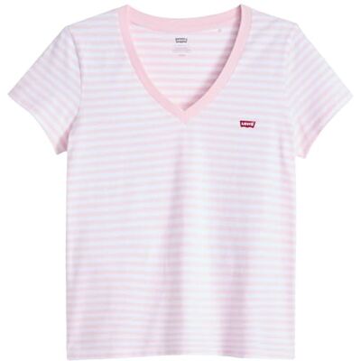 Levis The Perfect V-Neck, T-Shirt Donna, Raita Stripe Potpourri, XS Levis The Perfect V-Neck, T-Shirt Donna, Raita Stripe Potpourri, XS