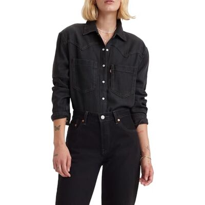 Levis Teodora Western, Camicia button-down Donna, Dark Ages 2, S Levis Teodora Western, Camicia button-down Donna, Dark Ages 2, S