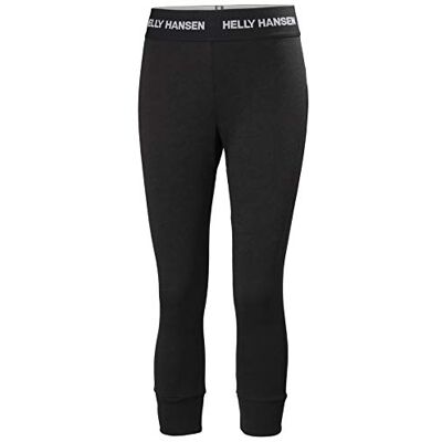 Helly Hansen Femmes W Lifa Merino Midw Pantalon 3/4, Noir, L Helly Hansen Femmes W Lifa Merino Midw Pantalon 3/4, Noir, L