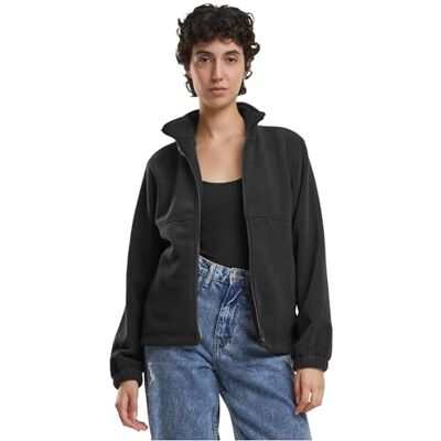 Urban Classics Ladies Double Polar Fleece Jacket Donna Giacca In Pile nero M Urban Classics Ladies Double Polar Fleece Jacket Donna Giacca In Pile nero M