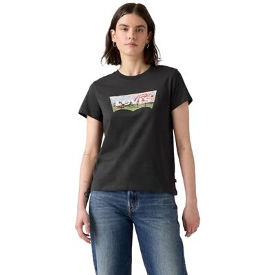 Levis The Perfect Tee, T-Shirt Donna, Heritage Ad Barn BW, XS Levis The Perfect Tee, T-Shirt Donna, Heritage Ad Barn BW, XS