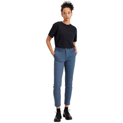 Dockers Weekend Chino Slim, Pantaloni Donna, Vintage Indigo, 32 Lungo Dockers Weekend Chino Slim, Pantaloni Donna, Vintage Indigo, 32 Lungo