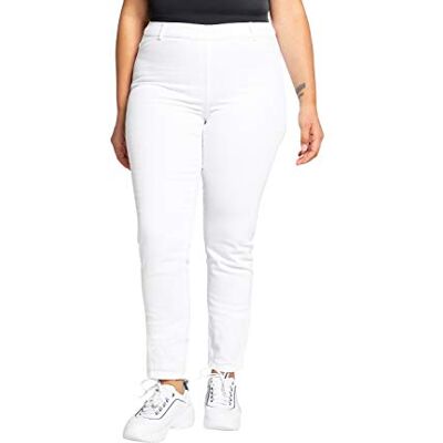 Ulla Popken Jeggings m. Gürtelschlaufen Jeans Slim, Bianco (Bianco 70959020), 56 Donna Ulla Popken Jeggings m. Gürtelschlaufen Jeans Slim, Bianco (Bianco 70959020), 56 Donna