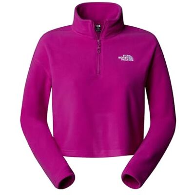 The North Face 1I71 Women’s 100 Glacier Cropped ¼ Zip Maglia Lunga Donna Deep Mulberry Taglia XL The North Face 1I71 Women’s 100 Glacier Cropped ¼ Zip Maglia Lunga Donna Deep Mulberry Taglia XL