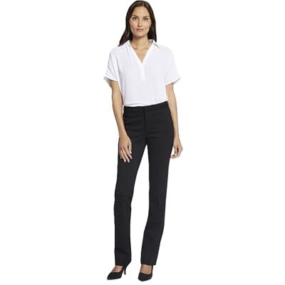 NYDJ Women's Ponte Trouser Pant, Black, 14 NYDJ Women's Ponte Trouser Pant, Black, 14