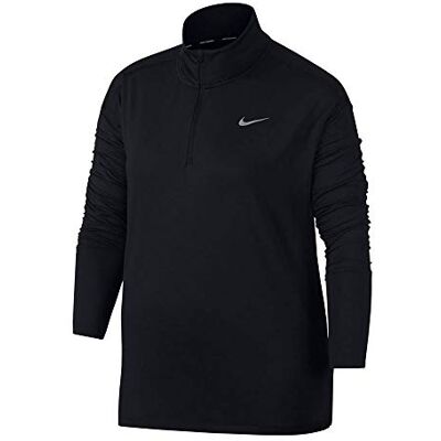 Nike W NK ELMNT Top Hz Maglietta Maniche Lunghe, Donna, Black, S Nike W NK ELMNT Top Hz Maglietta Maniche Lunghe, Donna, Black, S