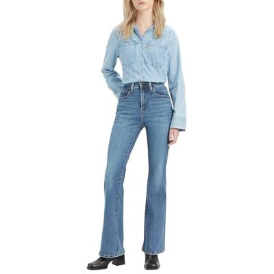 Levis 726 High Rise Flare, Donna, Blue Wave Mid, 27W / 32L Levis 726 High Rise Flare, Donna, Blue Wave Mid, 27W / 32L