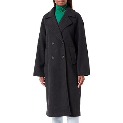 Only Onlwembley L/S Ovsize Coat Tlr Noos Giubbotto, Donna, Dark Grey Melange, 36 Only Onlwembley L/S Ovsize Coat Tlr Noos Giubbotto, Donna, Dark Grey Melange, 36
