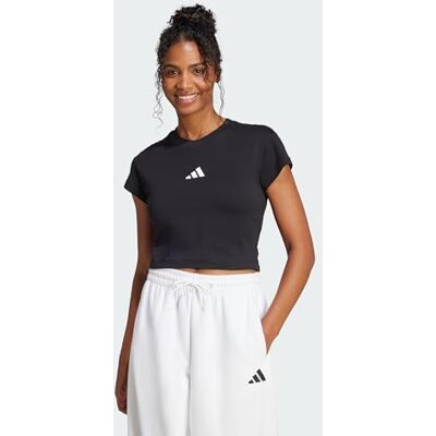Adidas Femme Future Icons Small Logo Baby T-Shirt, Black, XXL Adidas Femme Future Icons Small Logo Baby T-Shirt, Black, XXL