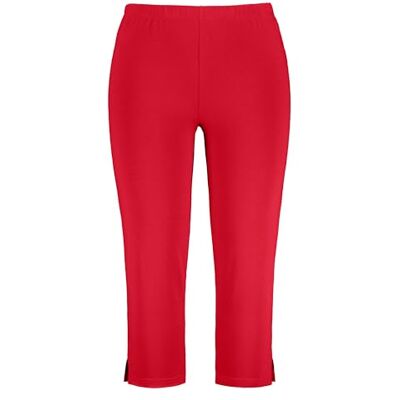 Ulla Popken Pantaloni Capri da Donna, Taglie Forti, Taglie Forti, Lunghezza 7/8, Elastico in Vita, Fino alla Taglia 66/68, Colore: Rosso, 32W x 32L Ulla Popken Pantaloni Capri da Donna, Taglie Forti, Taglie Forti, Lunghezza 7/8, Elastico in Vita, Fino alla Taglia 66/68, Colore: Rosso, 32W x 32L