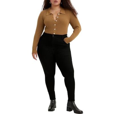 Levis Plus Size 720 High Rise Super Skinny, Jeans Donna, Black Celestial, 26 M Levis Plus Size 720 High Rise Super Skinny, Jeans Donna, Black Celestial, 26 M