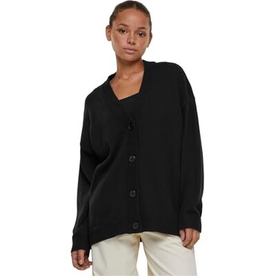 Urban Classics Damen Ladies Big Oversized Cardigan XS Black Urban Classics Damen Ladies Big Oversized Cardigan XS Black
