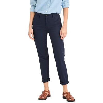 Dockers Women's Weekend Chino Slim Ankle Pants, Pembroke, 30W Dockers Women's Weekend Chino Slim Ankle Pants, Pembroke, 30W