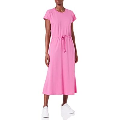 Only Onlmay-Abito Midi S/S Jrs Vestito, Super Rosa, S Donna Only Onlmay-Abito Midi S/S Jrs Vestito, Super Rosa, S Donna