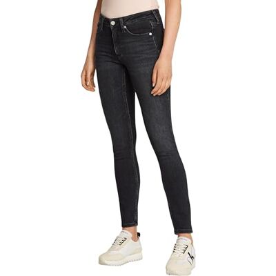 Calvin Klein Donna Jeans Mid Rise Skinny Fit, Nero (Denim Black), 29W/32L Calvin Klein Donna Jeans Mid Rise Skinny Fit, Nero (Denim Black), 29W/32L