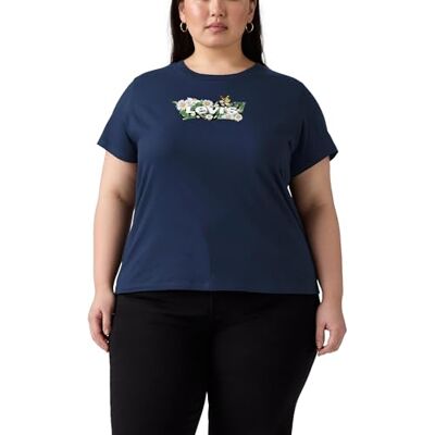Levis PL Perfect T-Shirt Plus P2 Daisy BW Filo, 3XL Taglie Forti Donne Levis PL Perfect T-Shirt Plus P2 Daisy BW Filo, 3XL Taglie Forti Donne