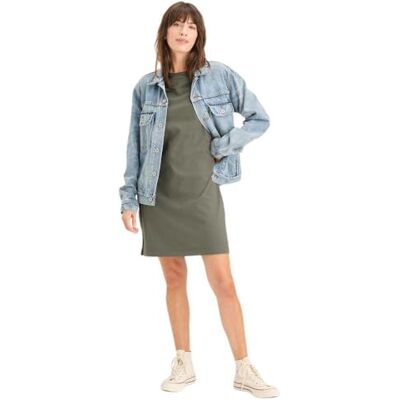 Dockers T Shirt Dress Tea Leaf, Foglia di tè, L Dockers T Shirt Dress Tea Leaf, Foglia di tè, L