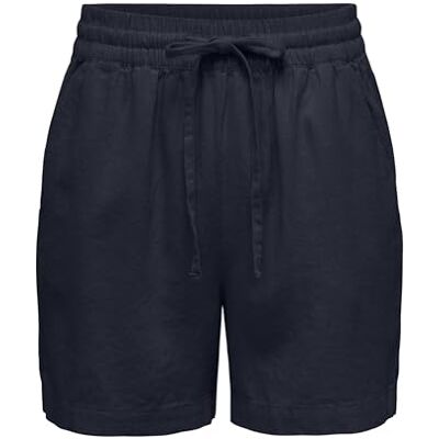 JDY Linen String Shorts say HW Pantaloncini Perizoma in Lino Wvn Dia, Sky Captain, M Donna JDY Linen String Shorts say HW Pantaloncini Perizoma in Lino Wvn Dia, Sky Captain, M Donna