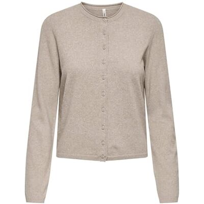 Only Onlloyal Life LS O-Neck Button Cardi Knt, Beige., XL Only Onlloyal Life LS O-Neck Button Cardi Knt, Beige., XL