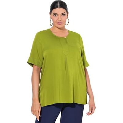 Ulla Popken Shirtbluse MagliettaVerde Erba60/62 IT Donna Ulla Popken Shirtbluse MagliettaVerde Erba60/62 IT Donna