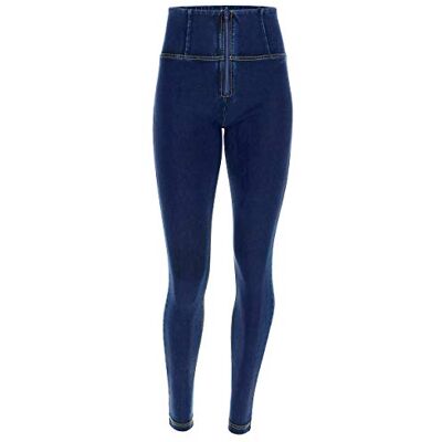 Freddy Leggings, Donna, Blu (Jeans Scuro/Cuciture Gialle J0y), 40 (Taglia Produttore:S) Freddy Leggings, Donna, Blu (Jeans Scuro/Cuciture Gialle J0y), 40 (Taglia Produttore:S)