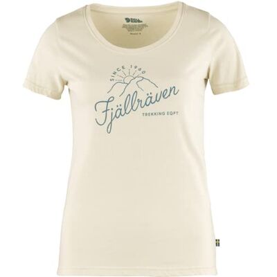 Fjällräven Sunrise T-shirt W, Maglietta a Maniche Corte, Donna, Bianco (Chalk White), S Fjällräven Sunrise T-shirt W, Maglietta a Maniche Corte, Donna, Bianco (Chalk White), S