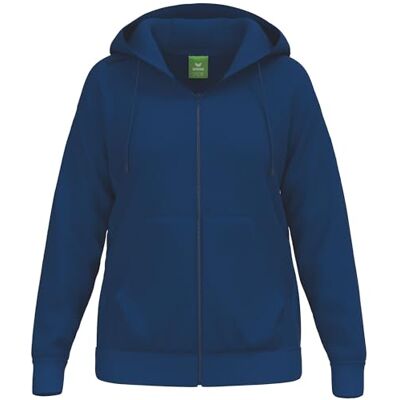 Erima TS Damen Giacca con Cappuccio Blu - Giacca Erima TS Damen Giacca con Cappuccio Blu - Giacca