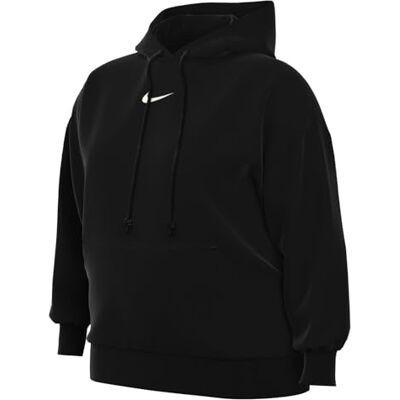 Nike Top W NSW Phnx FLC OS Po Hoodie PL, Black/Sail, -010, 0X-S Nike Top W NSW Phnx FLC OS Po Hoodie PL, Black/Sail, -010, 0X-S