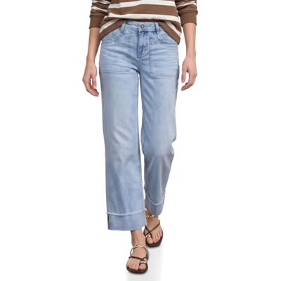 Street One Jeans a Vita Media, Taglio Dritto, vestibilità Casual, Ultra Sbiancato, Casual Wash 26 Street One Jeans a Vita Media, Taglio Dritto, vestibilità Casual, Ultra Sbiancato, Casual Wash 26