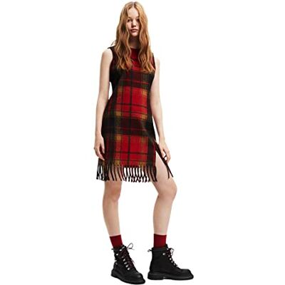 Desigual Abito Casual da Donna, Rosso, XS Desigual Abito Casual da Donna, Rosso, XS