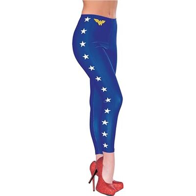 Rubie's Rubies Wonder Woman DC Comics Adult Leggings Standard One Size, Blu, Taglia Unica Rubie's Rubies Wonder Woman DC Comics Adult Leggings Standard One Size, Blu, Taglia Unica