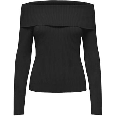 Only S ONLKATIA LS off Shoulder Knt, Nero, XL Only S ONLKATIA LS off Shoulder Knt, Nero, XL