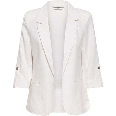 Only Onlgoa 3/4 Unline Linen Bl Blazer CC TLR, Ballerino di Nuvola, 44 Only Onlgoa 3/4 Unline Linen Bl Blazer CC TLR, Ballerino di Nuvola, 44