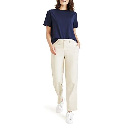Dockers Original Khaki High Straight, Pantaloni Donna, Sahara Khaki, 32 Regular Dockers Original Khaki High Straight, Pantaloni Donna, Sahara Khaki, 32 Regular