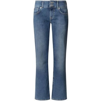 Pepe Jeans Straight Jeans LW Venus, Blu (Denim-4fe), 30W x 32L Donna Pepe Jeans Straight Jeans LW Venus, Blu (Denim-4fe), 30W x 32L Donna