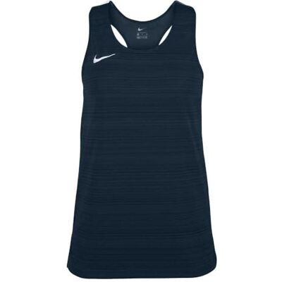 Nike Womens Stock Dry Miler Singlet Canottiera Donna Navy Taglia S Nike Womens Stock Dry Miler Singlet Canottiera Donna Navy Taglia S