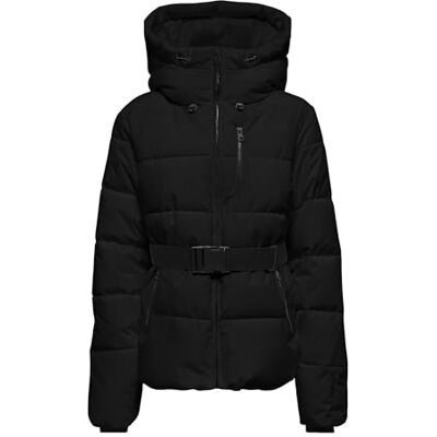 Only Onlharper Life Belted Premium Jacket Otw, Nero, M Donna Only Onlharper Life Belted Premium Jacket Otw, Nero, M Donna
