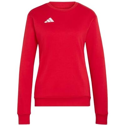 Adidas Donna Entrada26 Sweat Top Sweatshirt, Team Power Red 2/White, L Adidas Donna Entrada26 Sweat Top Sweatshirt, Team Power Red 2/White, L