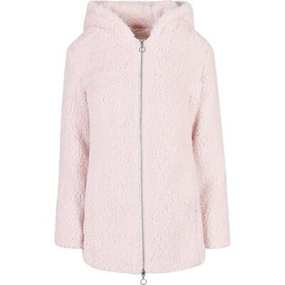 Urban Classics Giacca per Donna in Sherpa con Cappuccio, Cappotto Lungo dal Taglio Oversize, Chiusura a Zip, Diversi Colori Disponibili, Taglie XS 5XL Urban Classics Giacca per Donna in Sherpa con Cappuccio, Cappotto Lungo dal Taglio Oversize, Chiusura a Zip, Diversi Colori Disponibili, Taglie XS 5XL