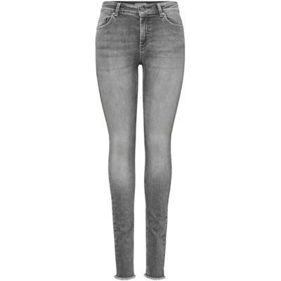 Only Blush Mid SK Ank Raw Jens Noos Skinny Donna, Grigio (Grey Denim/Grey Denim), XL/L32 Only Blush Mid SK Ank Raw Jens Noos Skinny Donna, Grigio (Grey Denim/Grey Denim), XL/L32